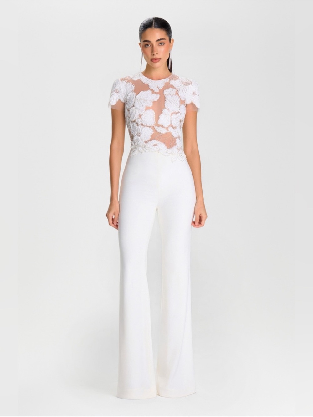 Nadine Merabi Sloane White Jumpsuit